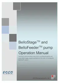 BelloStage™ and BelloFeeder™ pump Operation Manual